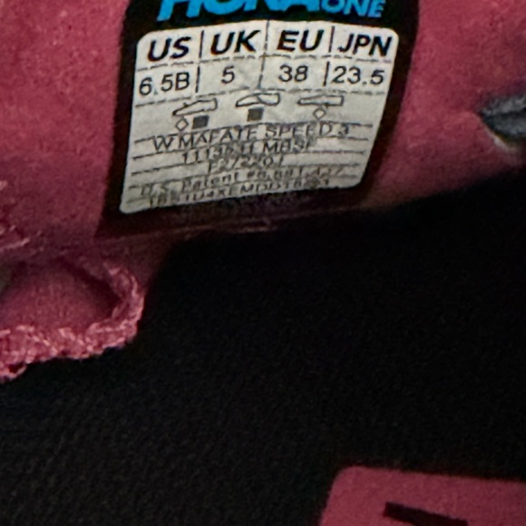 Hoka One One Women's Athletic Shoes - Pink, Blue, and Orange - Picture 3 of 8